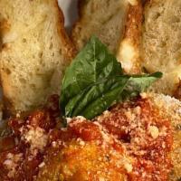 Meatballs · 3 of our House Meatballs (Beef / Pork / Veal) with house tomato sauce, topped with Parmesan ...
