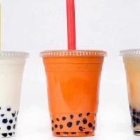 Tea · Thai ice tea, milk tea, green tea over ice. Make it blended for an additional cost. .