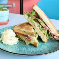 Blt  Sandwich · Crispy bacon, lettuce, tomato, mayo, mustard and avocado.