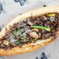 Cheesesteak Sandwich · Steak, grilled onions, mushrooms, green peppers