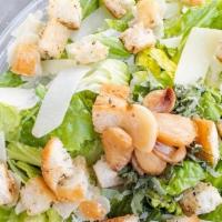 Caesar Salad · Romaine, parmesan, croutons, basil and roasted garlic.  Comes with Caesar Dressing