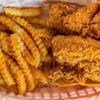 5 Pieces Original Chicken Tenders With Fries · Double fried hand breaded chicken tenders (5 PCS) and fries with two dipping sauces of your ...