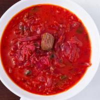 Red Borscht · Borscht is a sour soup common in Eastern Europe and Northern Asia. In English, the word 