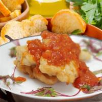 Fish Fillet With Tomato Sauce [Ea] · Easy skillet Fish Fillet served in tomato sauce.