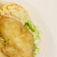 Fried Swai Plate · Breaded and fried swai fish to perfection, dipped with zesty tartar sauce. Mini plate comes ...