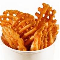 Waffle Fries · Seasoned waffle fries