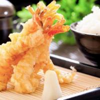 Shrimp Tempura (6 Pcs) · Lightly Battered and Deep-fried Traditional Japanese Crispy Fries.

- 6 pcs of All Shrimp Te...
