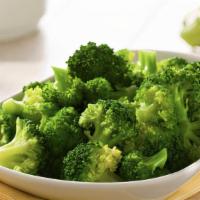 Side Broccoli · Freshly Made Everyday!
Broccoli Cut into Florets. Steamed and Chilled. It's not warm at all....