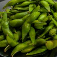 Edamame · Gluten free and vegetarian. Boiled soybeans, sprinkle with sea salt.