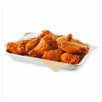 Wings · (6 Piece) Crispy, juicy wings tossed in your choice of sauce.