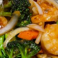 Broccoli Shrimp Combo · Spicy