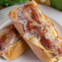 Meatball Sandwich · With marinara & provolone
