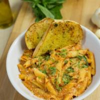 Penne · Penne pasta with tomato cream sauce