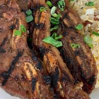 Grilled Kalbi Short Ribs · Marinated and Grilled Kalbi Short Ribs.