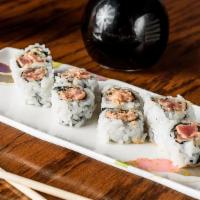 Spicy Tuna Roll (Cal Style) · Spicy. Cucumber, spicy tuna, and sesame seeds.