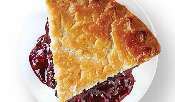 Razzleberry Pie · Raspberries and blackberries baked together, with a hint of apples.
