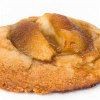 Apple Tarte Tatin · A brown sugar cookie, topped with granny smith apples, caramelized with butter and sugar. Zo...
