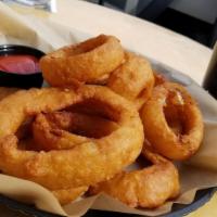 Ale Onion Rings · Served with chipotle ketchup.