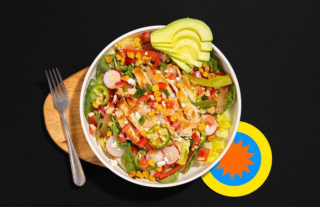 Chicken Salad · Grilled chicken salad with your choice of base and toppings.