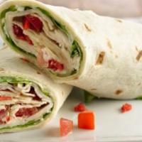 Chicken Ranch Blt Wrap · crispy chicken, bacon, lettuce, tomato, shredded cheddar cheese and ranch dressing.