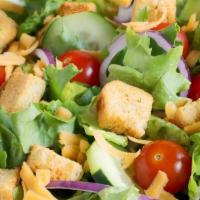 House Salad · Mixed Greens, Romaine, Feta Cheese, Cherry Tomato, Cucumber, Red Onion (Choice of Dressing)....