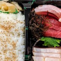 Enoshima · Chirashi sushi Hayama style. Comes with Miso Soup & Mini Salad
*The Choice of Fish for Sushi...
