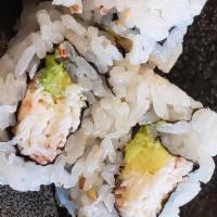 California Roll · Snow crab meat and avocado.