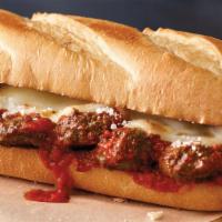 Meatball (12'') · Meatballs, provolone cheese and our signature sauce. 1450 cal.