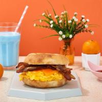 Scrambled Egg And Cheese With Bacon · Scrambled eggs, bacon, and melted cheddar cheese on your choice of bread.