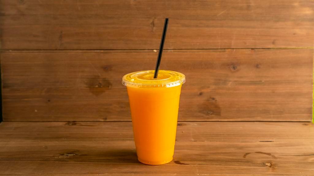 Orange Juice  · Freshly squeezed, 20 oz. orange juice.