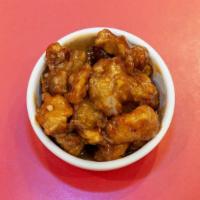 #Orange Chicken (Combo) · Spicy. Served with rice and egg roll.