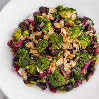 Chop Chop Salad · Gluten-free. Vegetarian. Kale, Brussels, radicchio, broccoli, cabbage, black mission fig, fe...