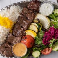 Shish Kabob · A skewer of large chunks of marinated first choice fillet mignon.