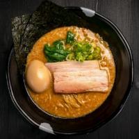 Jinya Tonkotsu Original 2010 · Pork broth, pork chashu, pork soboro, bean sprouts, green onion bamboo shoots, seasoned egg ...