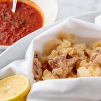 Calamari Fritti · Fried calamari, spicy dipping sauce.