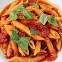 Penne All’ Arrabbiata · Vegan, spicy. Spicy tomato sauce.