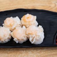 Shumai Shrimp · Five pieces steamed shrimp dumplings.