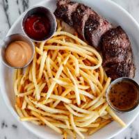Steak-Frites · chimichurri or peppercorn sauce