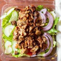 Turkey Salad · Our grilled turkey salad is a complete meal. Tender, seasoned, grilled turkey over a fresh b...