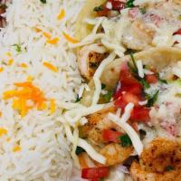 Grilled Shrimp Taco Plate · 2 Tacos, rice and beans. Served on corn tortillas with cabbage, jack cheese, pico de gallo a...