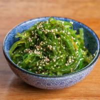 Wakame · Seaweed with sesame dressing.