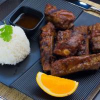 #902. B.B.Q Pork Rib · Grilled pork spareribs marinated with Thai special sauce.