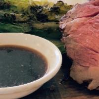 Deluxe Cut Angus Prime Rib · Our most popular dinner! Served with creamy horseradish sauce.