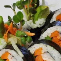 Mixed Vegetable Roll · Avocado, gobo, carrot, sprout, asparagus, cucumber.