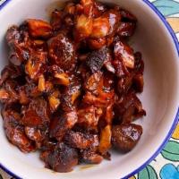 Side Of Mushroom Chorizo · paprika, achiote paste, garlic, oregano (vegan, gf)