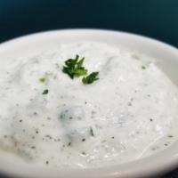 Moosir Yogurt · labne yogurt with shallot dip and mint