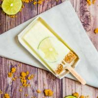 Key Lime Paleta · Dairy Key Lime Pie Frozen Pop.
Amazing with White Chocolate and Almonds or Graham Crackers!