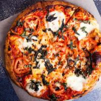 Margarita Pizza Slice · A classic pizza slice with delicious tomatoes, fresh basil and garlic.