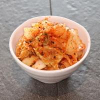Kimchi · Spicy pickled cabbage.