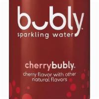 Bubly Cherry · 12oz can. Cherry Flavor with other natural ingredients. . Embrace the fun in the everyday wi...